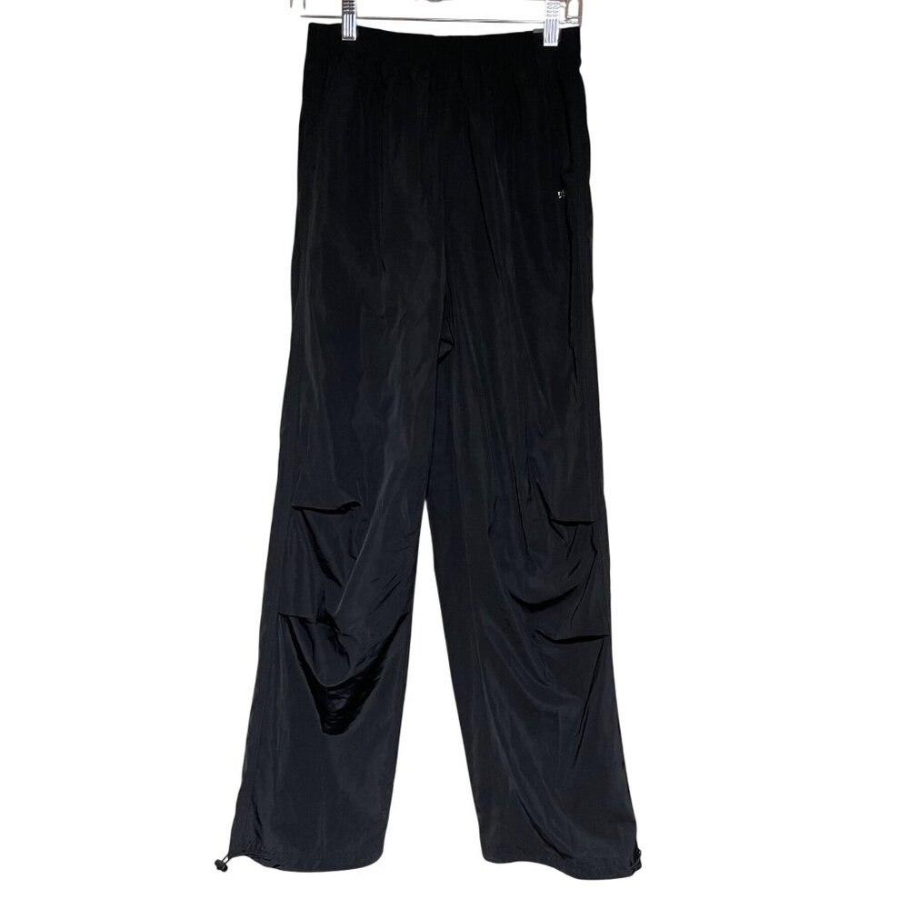 DSG Womens Parachute Pants Pure Black Size S Polyester Everyday Jogger